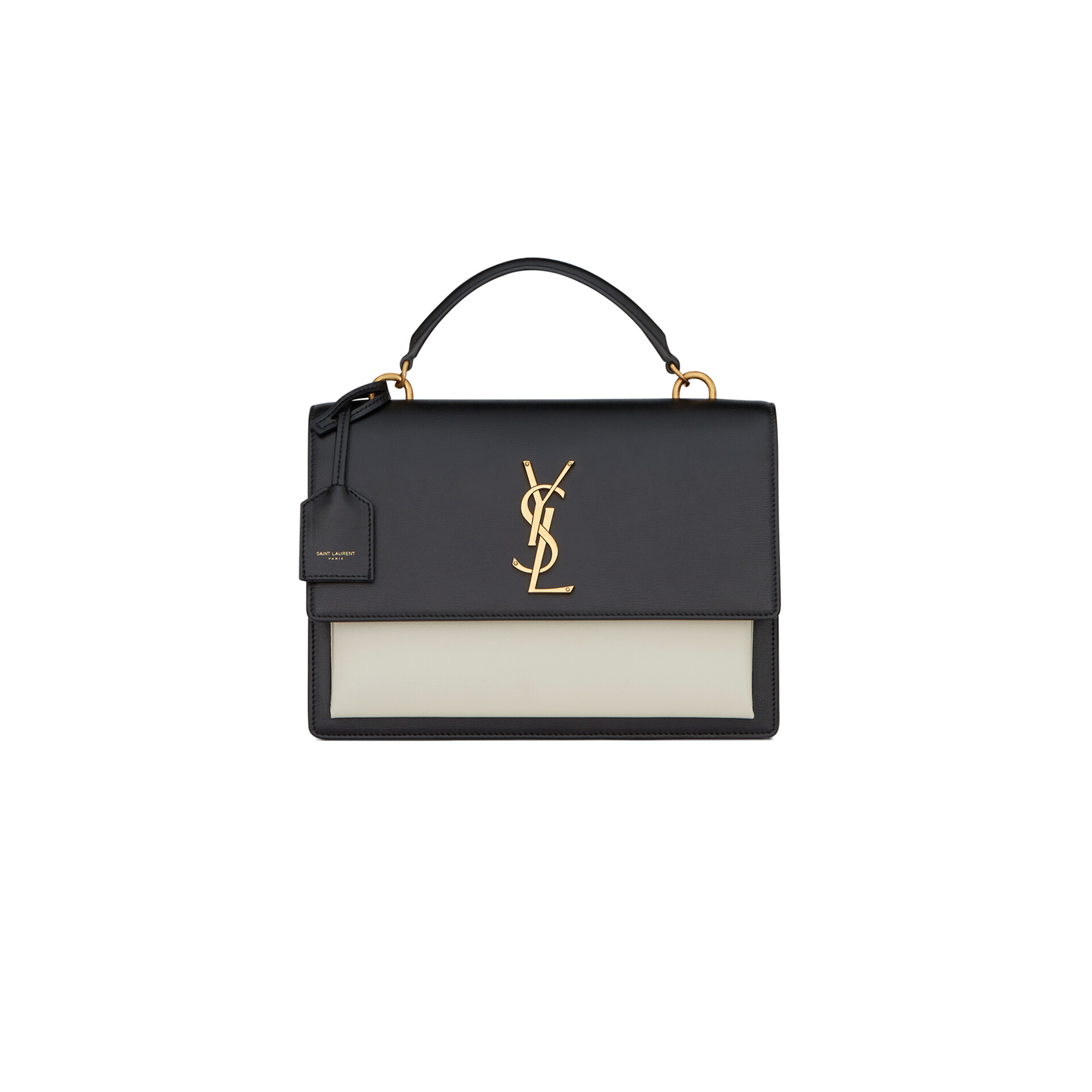 YSL SUNSET MEDIUM TOP HANDLE IN SMOOTH LEATHER 634723D42671031 (25*18*5cm)